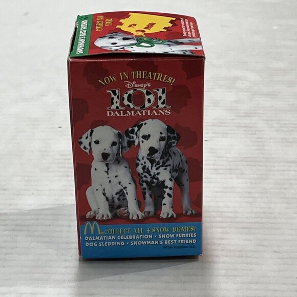 McDonalds Disney 101 Dalmations Snow Dome Globe Snowman's‎ Best Friend 1996 NOS - Picture 6 of 7